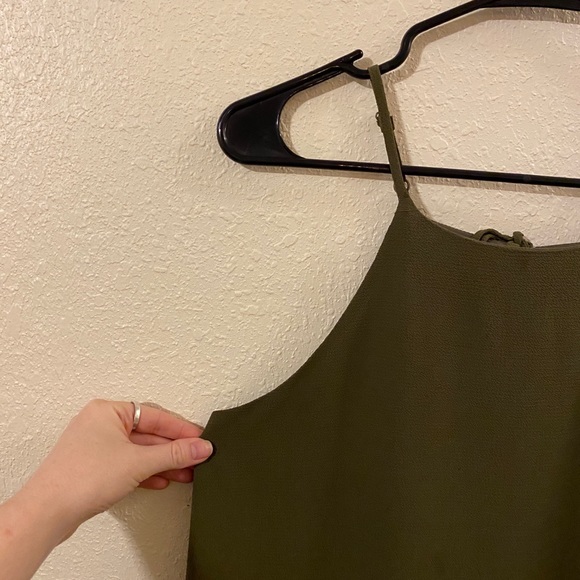 Cotton On Olive Green Dress with Ties - Picture 3 of 5